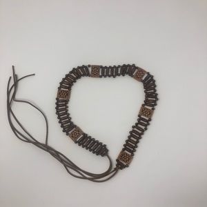 Wooden and Beaded Beautiful Tie Belt